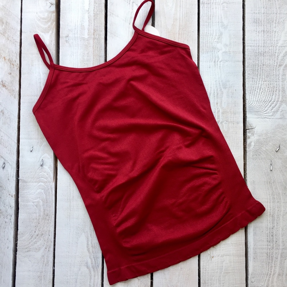 Athletic Tank Top - Cranberry Red Tank Top - One Size